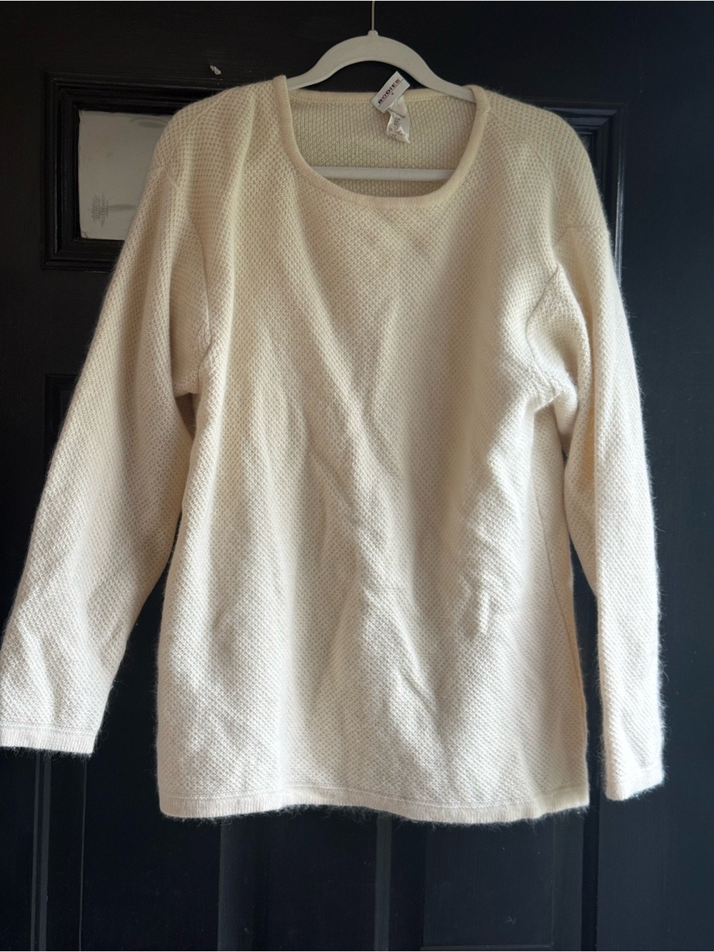 RODIER Cream Textured Crewneck Sweater - Picture 4 of 4